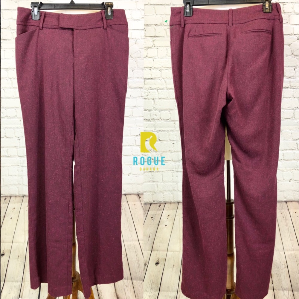 🥀Burgundy Maroon Tweed Dress Pant🥀 - Picture 8 of 8